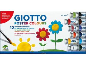 Τέμπερες GIOTTO 12ml συσκευασία 12 τεμαχίων - Ανακάλυψε Τέμπερες & Χρώματα Κιμωλίας εξαιρετικής ποιότητας σε διάφορες συσκευασίες και πολλά χρώματα για να ζωγραφίσετε ότι έχετε φανταστεί από το Oikonomou-shop.gr.